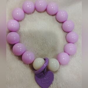 Mezzo Piano purple bead adult bracelet